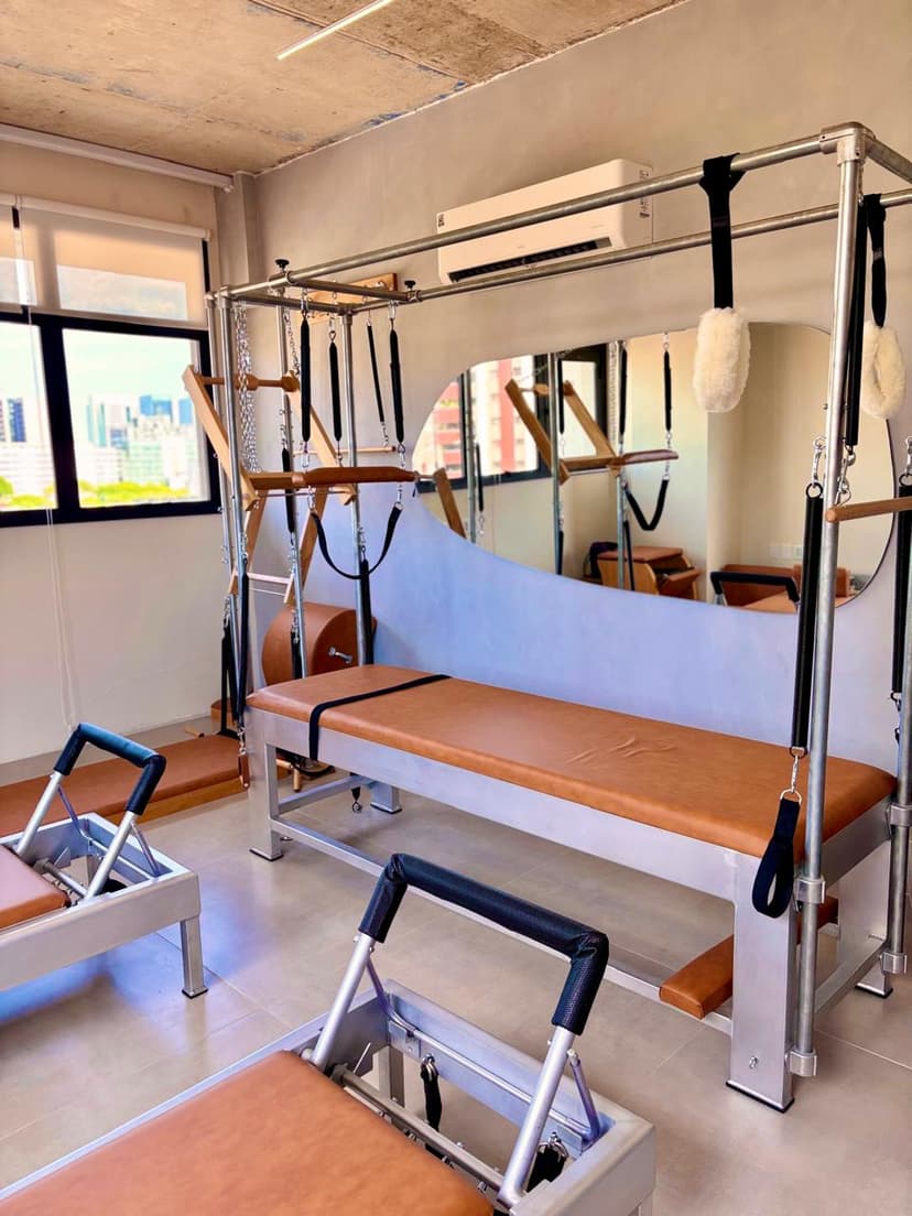 Studio Hera. Aula de Pilates no Menino Deus, em Porto Alegre.